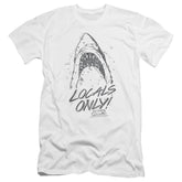 Jaws Locals Only Men's Ultra-Soft 30/1 Cotton Slim Short-Sleeve T-Shirt